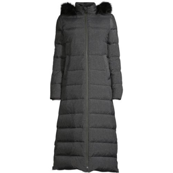 Lands' End Women's NWT Winter Maxi Long Down Coat with Hood - Picture 2 of 8